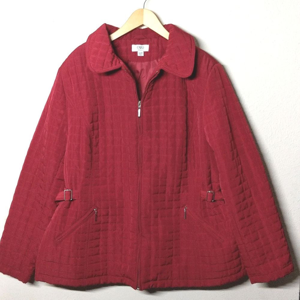 Cranberry Quilted Outerwear